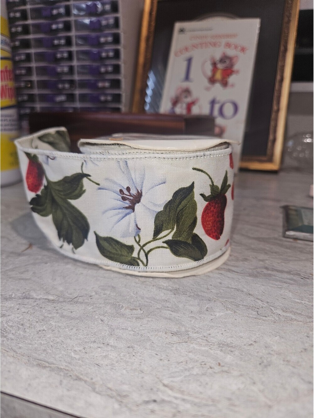 Vintage ribbon "Strawberry Jam"